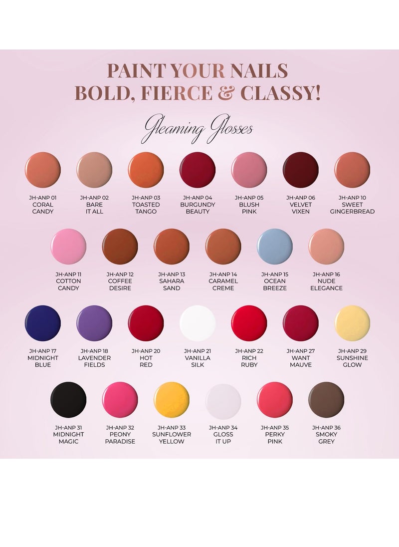 Just Herbs Just Herbs Nail Polish 12 COLOUR Burgundy Beauty  - Image 2