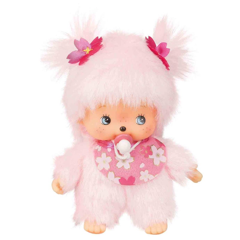Sekiguchi Monchhichi Classic Bebichichi Sakura Cherry Blossom Plush by Sekiguchi - Image 1