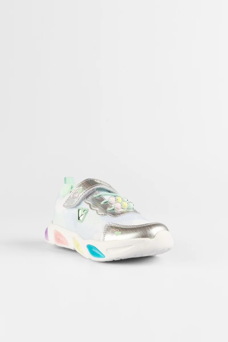 فيكو Gelato Lighted Girls Preschool White Sneakers