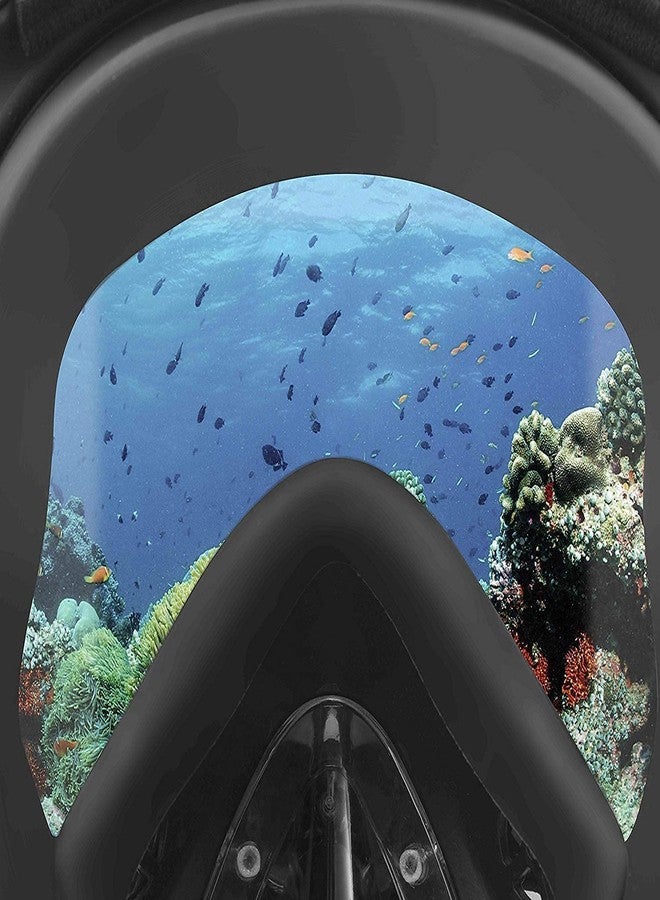 LOMESH Snorkel Mask Full Face Scuba, Dive and Swim Set for Kids Youth Adult Women Men Snorkeling Gear | Easier Breath with Dry Anti-Fog Anti-Leak for Travel Beach Sea Underwater Swimming Pool - Image 4
