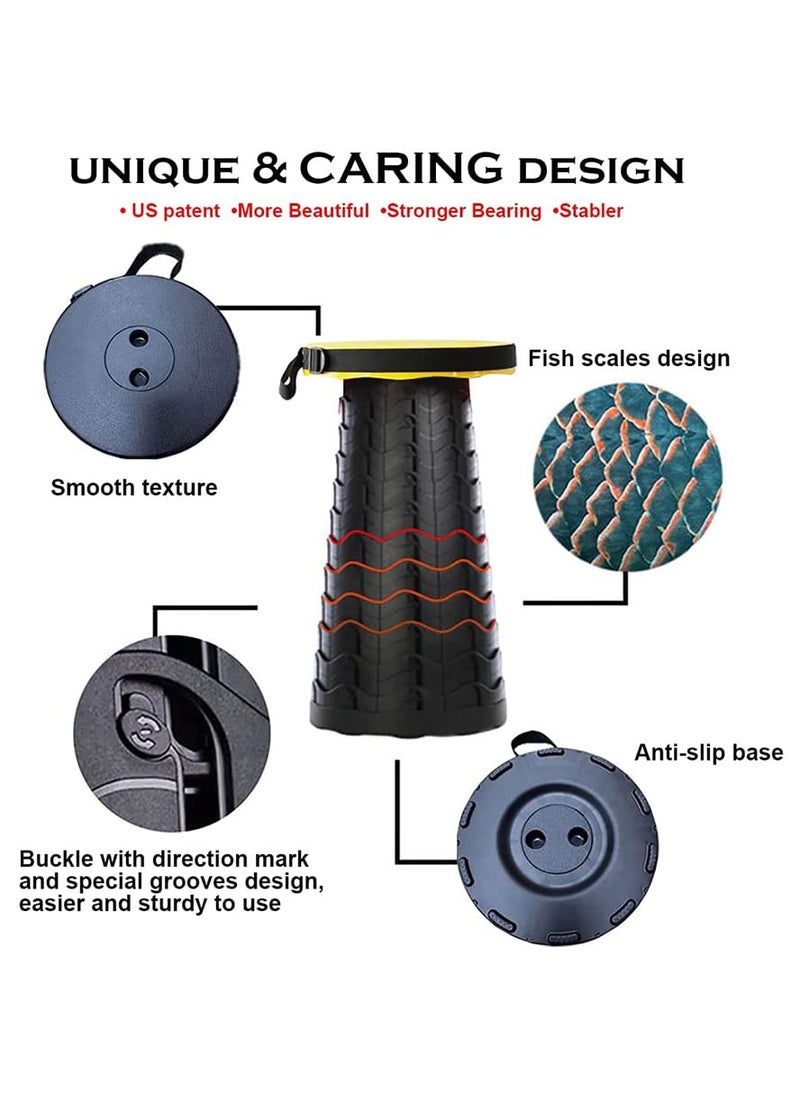 ARTIOMO Collapsible Stools for Adults Foldable Stools for AdultsCollapsible Stool Foldable Stool for Camping Shopping Hiking Fishing  - Image 4