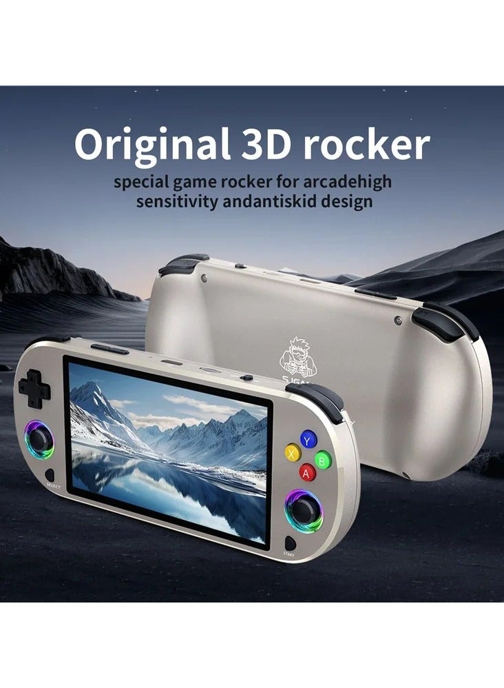 M22 Pro Retro Handheld Game Console – 5" IPS Display, RGB Joystick, 3000mAh Battery, 30+ Emulators, Portable Gaming & Video Player (Black) - Image 5