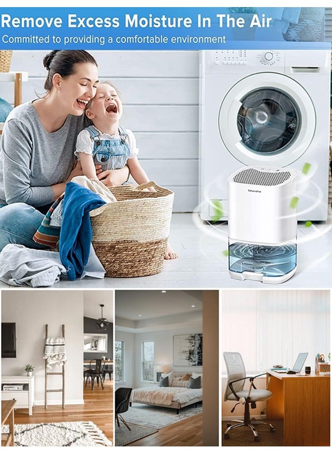 Garlo Dehumidifier for Home, 1000mL with Auto Shut Off, 25m² Portable Ultra Quiet Small Dehumidifiers against Moisture Mold, Bedroom Bathroom Basement Closet Garage RV - Image 3