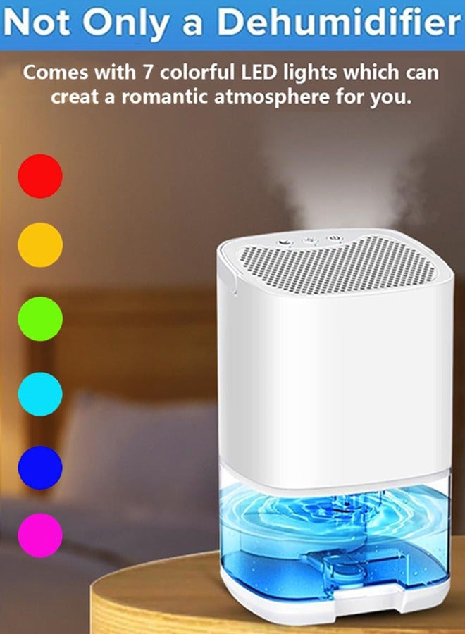 Garlo Dehumidifier for Home, 1000mL with Auto Shut Off, 25m² Portable Ultra Quiet Small Dehumidifiers against Moisture Mold, Bedroom Bathroom Basement Closet Garage RV - Image 2