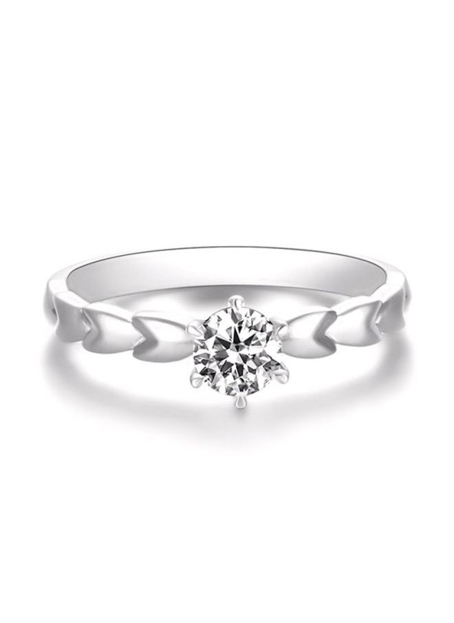 NIBEMINENT 925 Silver Rhinestone Ring  - Image 2