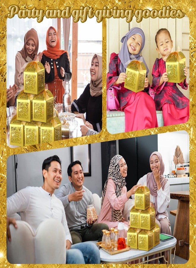 ReliThick 50 Pcs Ramadan Eid Mubarak Candy Box Set Ramadan Gift Boxes with Ribbons Muslim Party Favor Boxes Paper Thank You Gift Box for Eid Islamic Party Birthday Decorations(Star) - Image 5