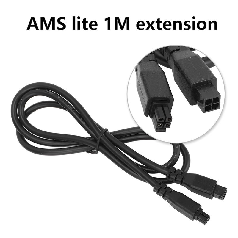كابل تمديد 4 دبابيس لـ A1mini بطول 1 متر بدون حلقة مغناطيسية موديل 22AWG PVC - Image 5