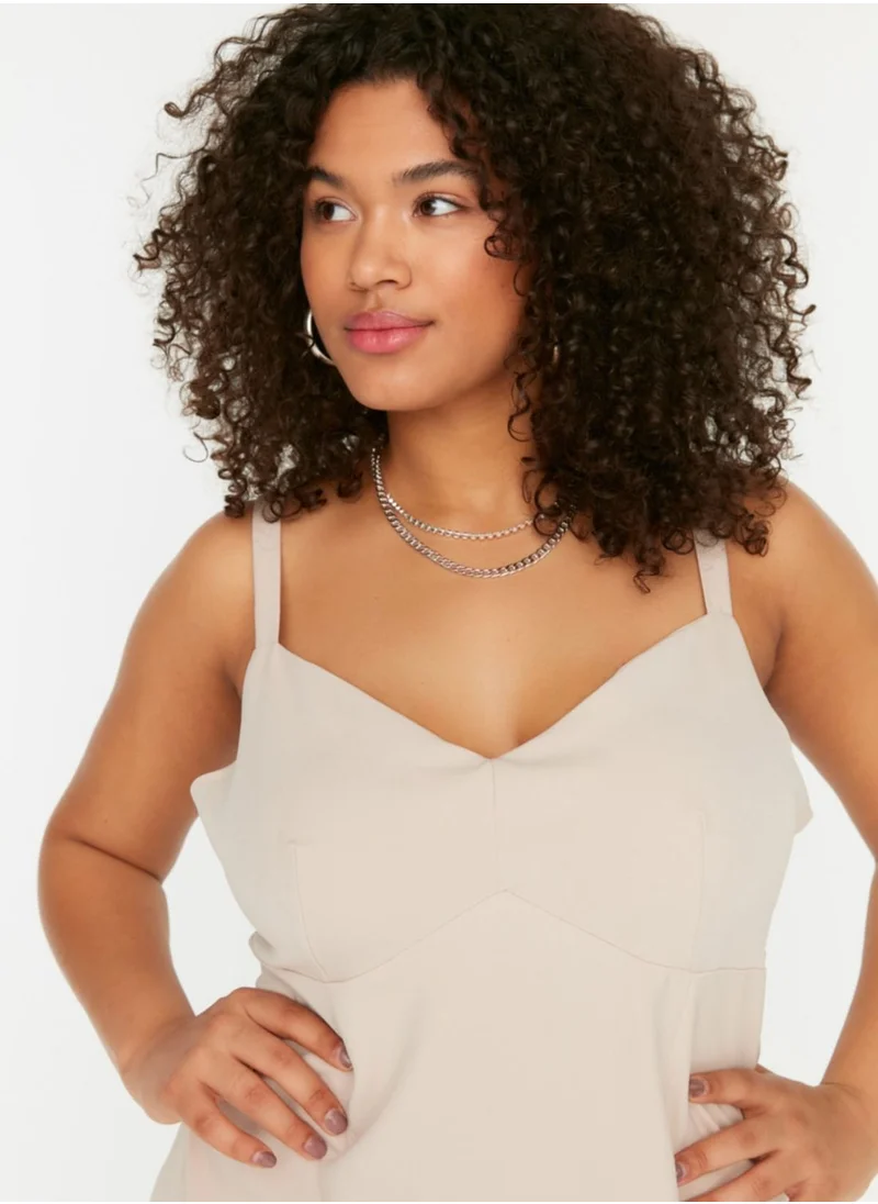 Trendyol Curve Cowl Neck Strappy Dress