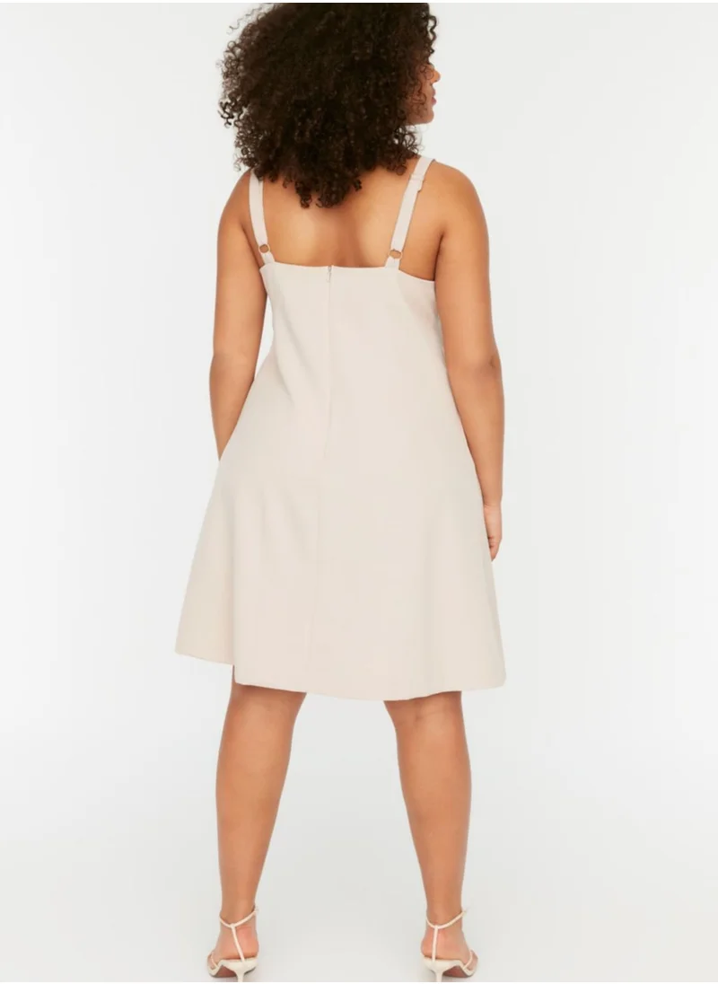 Trendyol Curve Cowl Neck Strappy Dress