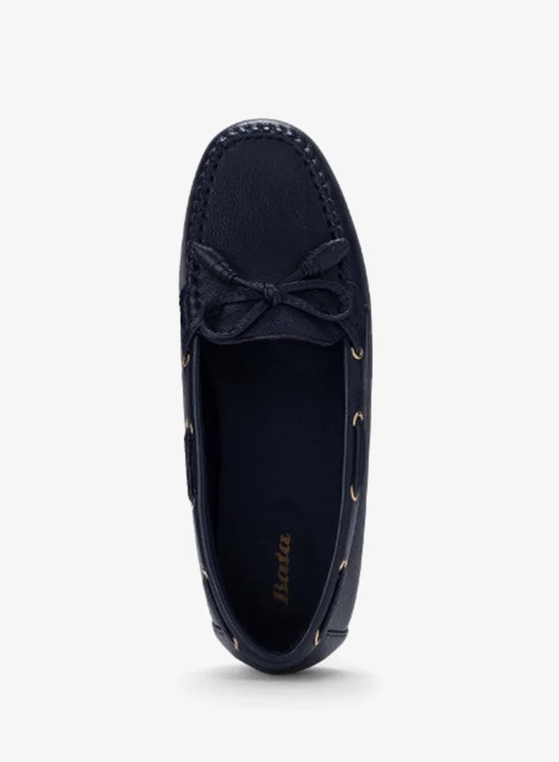 Bata black Formal Flat Loafer Shoes for Women | Best Price UAE