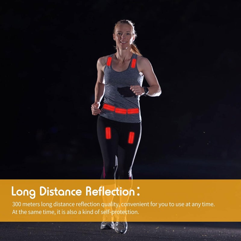 Zonon Warning Reflective Stickers Safety Night Visibility Adhesive Stickers Waterproof Reflective Tape Decal for Vehicle Motorcycle Bicycle, 1.18 x 3.25 Inch(12 Pieces) - Image 5