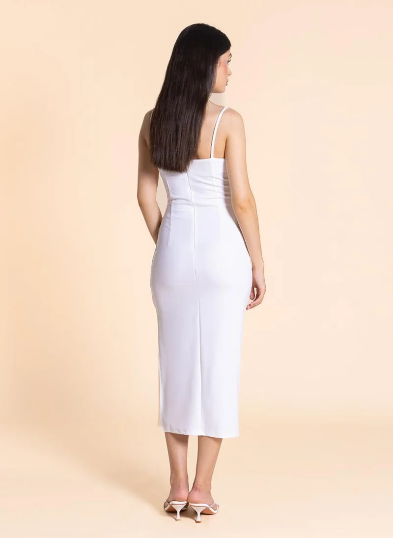 SHAPES White Column Dress