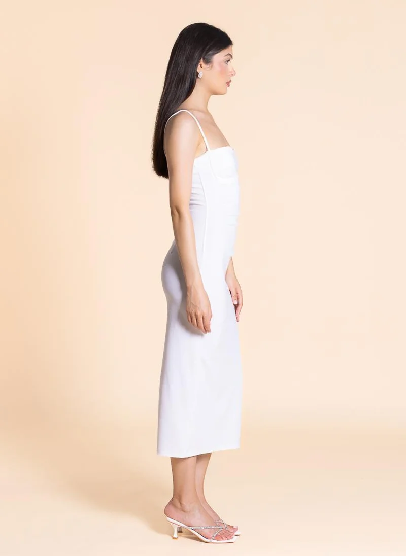 SHAPES White Column Dress