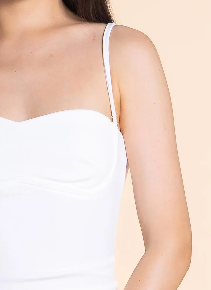 SHAPES White Column Dress
