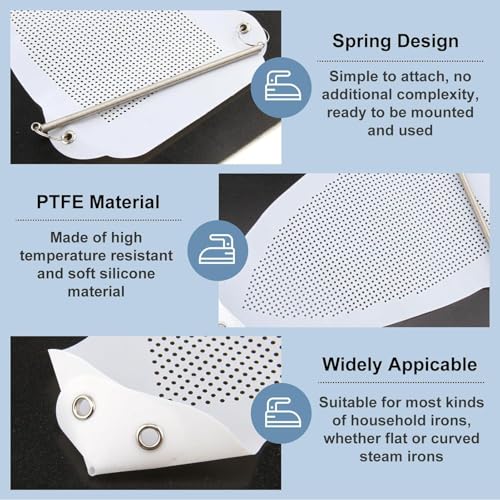 TAZLYN iron Shoe Cover for ironing Iron Soles Aluminum Material Electric Iron Assistant Tool ironing for Heat portable clothes iron Accessories Shoe Cover Safe Slip Most Standard (Pack of 1) - Image 5