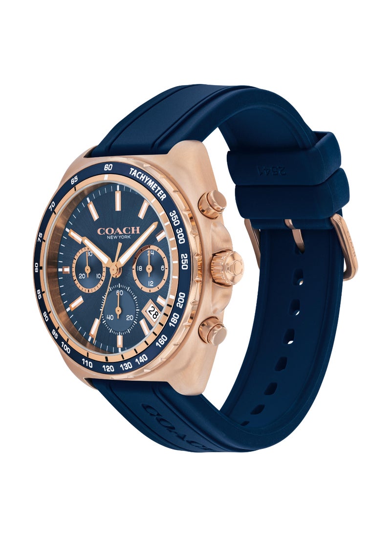 COACH COACH WATCHES TONNEAU CHRONOGRAPH MEN'S BLUE CASE WATCH - 14602730  - Image 1