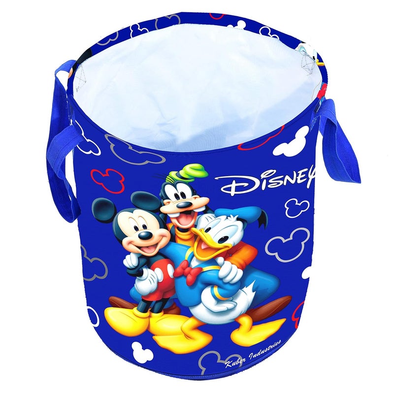 Kuber Industries Heart Home Disney Print Waterproof Cotton Laundry Bag, Toy Storage, Laundry Basket Organizer 45 L (Blue)- HEART4628 - Image 4