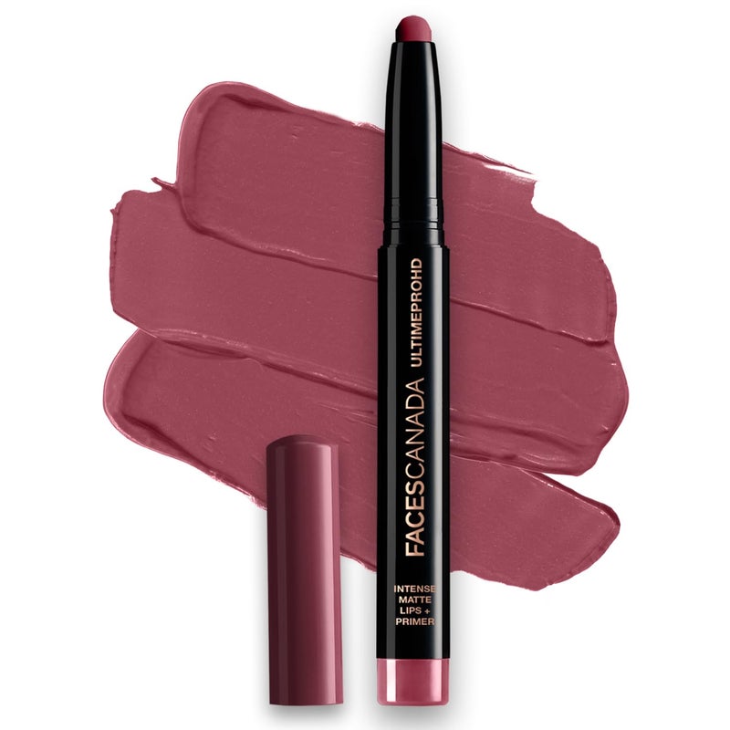 Facescanada FACES CANADA Ultime Pro HD Intense Matte Lipstick Primer Magnetic Nude 14g 9HR Long Stay Flawless HD Matte Finish Intense Color Lightweight Smooth Glide Primer Infused - Image 1