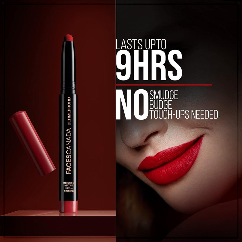 Facescanada FACES CANADA Ultime Pro HD Intense Matte Lipstick Primer Magnetic Nude 14g 9HR Long Stay Flawless HD Matte Finish Intense Color Lightweight Smooth Glide Primer Infused - Image 3