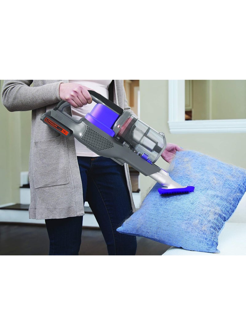 BLACK&DECKER 4-in-1 Cordless Stick Vacuum Cleaner, 18V, 1.5Ah Battery, 55-Minute Runtime, 38 Watts Suction, 650ml Dustbowl, Pet Vacuum, Lightweight, Easy Storage - Image 3