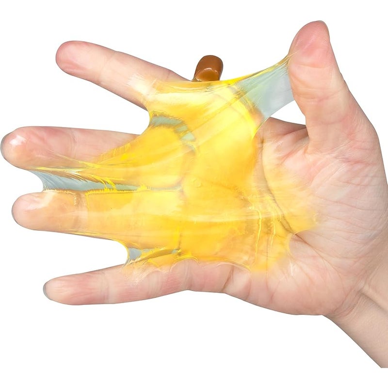 The Orb Factory ORB Tabalicious TABA Squishy Banana Fun Fruit Toy - Cute, Sticky Fruit TABA Squishies with Transparent Realistic Color – Squishy Stress Ball Toys - Kawaii Sensory Fidget Toys for Kids and Adults - Image 2