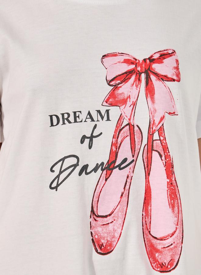 Styli Graphic Print Short Sleeve Nightdress - Image 3