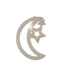 Generic Ramadan decorations, large crescent and star, white LED  - Image 2