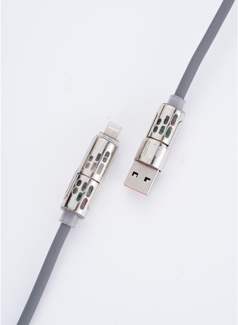 أضف هذا كابل شحن سريع للغاية للهواتف المحمولة 4 في 1 بقوة 240 واط بطول 1.5 إلى 2 متر - Image 2