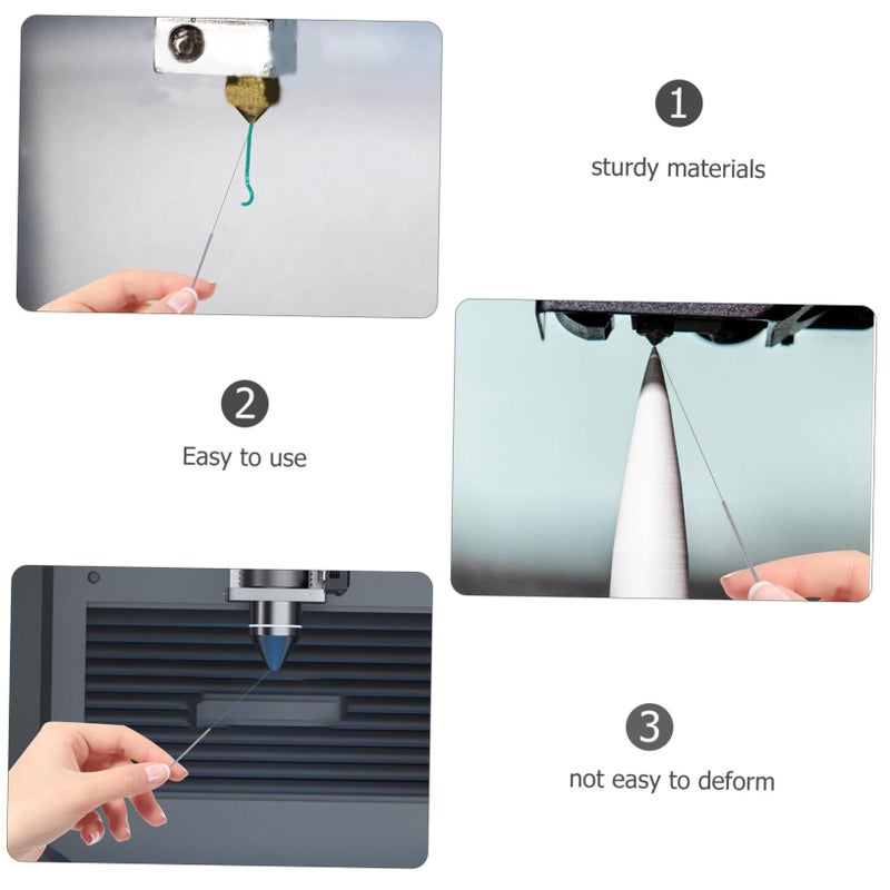 Stainless Steel Nozzle Cleaning Kit 25pcs 0.25mm Needles Essential 3D Printer Accessories - Image 5