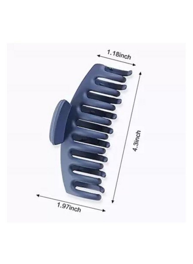 DN Creation Set of 6 Plastic Hair Claw Clip, Non-Slip Catch Jumbo Hair Clucther Hair Styling Accessories -Assorted Color - Image 3