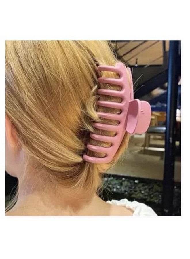 DN Creation Set of 6 Plastic Hair Claw Clip, Non-Slip Catch Jumbo Hair Clucther Hair Styling Accessories -Assorted Color - Image 2