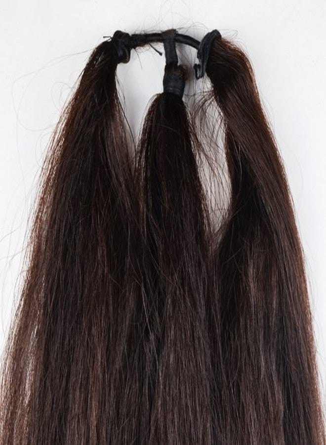 VIVIAN Synthetic Hair Extensions Parandi Choti Hair For Women Artificial Choti For Women Parandi Natural Black Brown (Pack Of 1) - Image 5