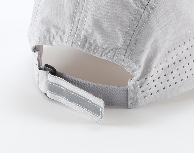 Connectyle Unisex Quick Dry Outdoor Sports Hat for Men Women UPF 50+ Cooling Run Cap Adjustable Baseball Fit Cap Light Grey - Image 4