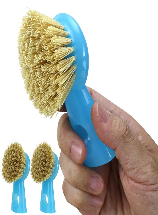 EIKS 2 Pack Cleaning Brushes with Nylon Fibre Bristle for Cleaning Pan Pot Dish Sink Stoves, Multipurpose for Home Kitchen Bathroom Usage - Image 1