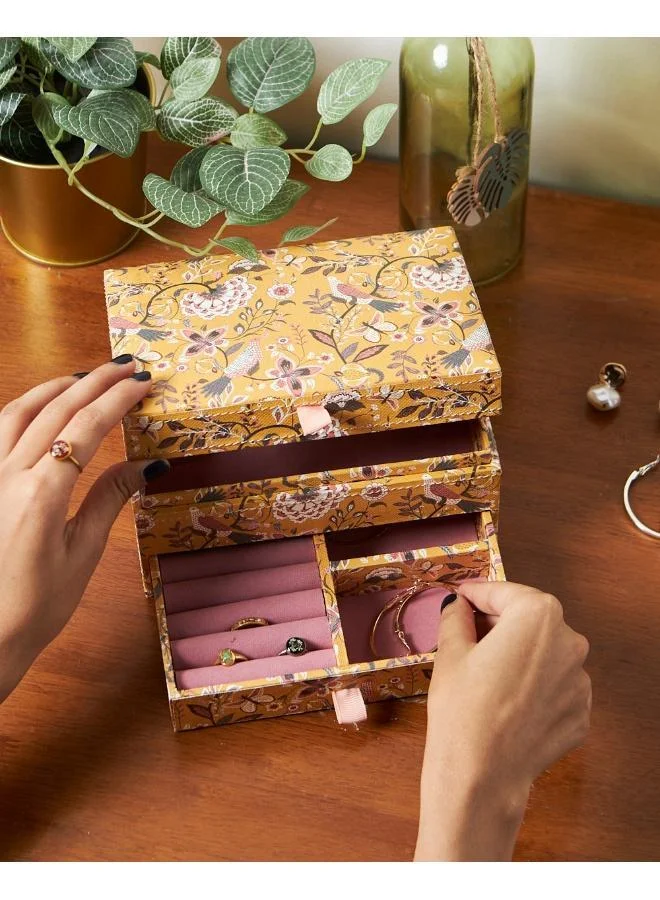 Bahaar Jewellery Organiser  - Mustard