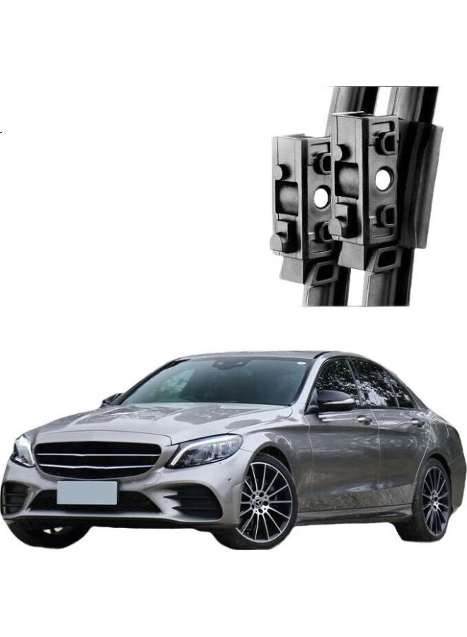 AOLIN Boneless Wiper Blade/Windshield Wiper For Mercedes-Benz C-Class/Mercedes-Benz Glc [2015 Models], Original Size Rubber Strip - Image 1