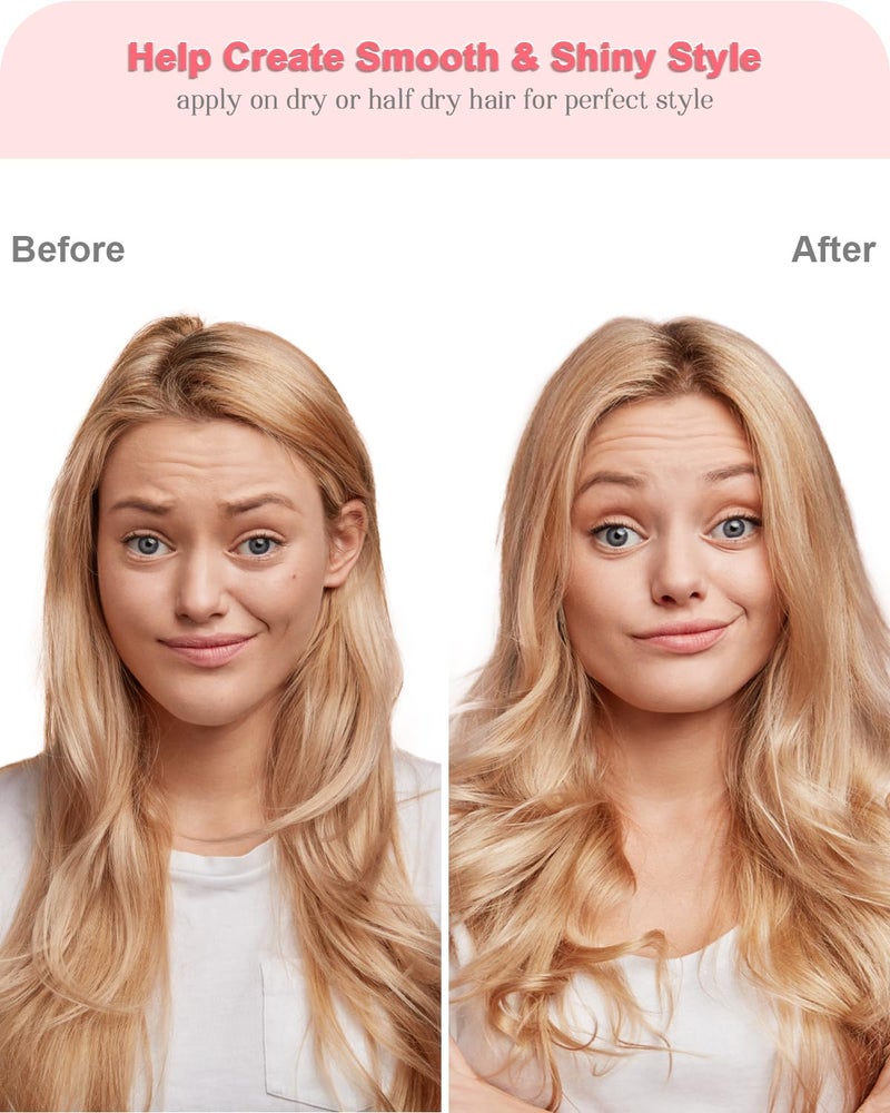 Samnyte â€Œ4-in-1 Styling Cream for Flyaways & Curl Defining, Non-Greasy Smoothing Cream for Women & Kids, Add Shine Slick Back Hair, No White Flakes & Chemical Flavors Fly Away Hair Tamer - Image 3