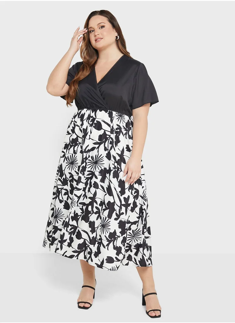 Ella Plus Semi Printed Dress