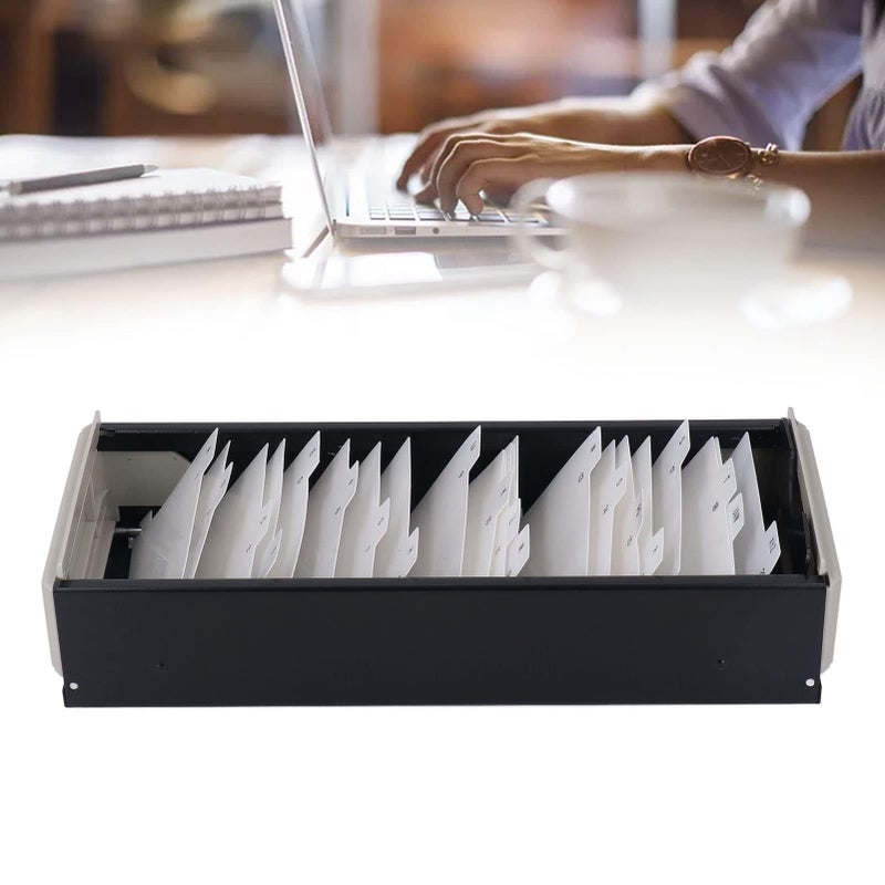 Desk Business Card Holder Organizer for 800 Cards with Dividers AZ Tabs Black - Image 4