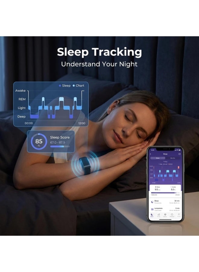 Loop Screenless Fitness Tracker Smart Health Band – 24/7 Heart Rate, SpO2, Sleep & Activity Monitoring | سوار ذكي للياقة والصحة ومراقبة نبضات القلب والنوم - Image 4