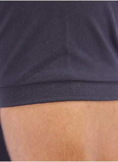 GIORDANO Men's Embroidery Solid Polo - Black  - Image 4
