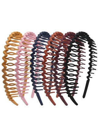 Plastic Teeth Headbands, Wavy Headbands with combs Non-slip Thin Hair bands for Women Girls Hair,Pack of 6 - pzsku/ZFDB3E33B0DBD990A265EZ/45/_/1686702173/f49bf69f-92a8-482c-86b4-dae03c6bce31