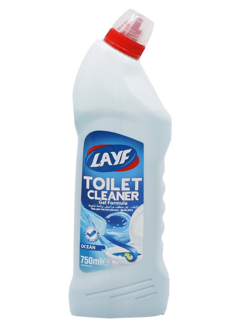 Toilet Cleaner Gel Formula Ocean 750 ML