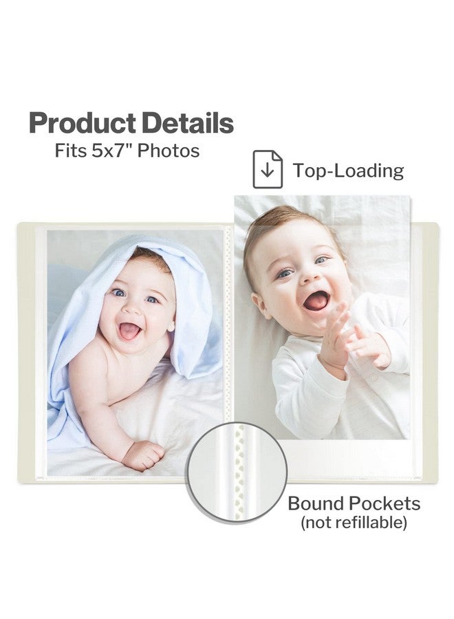 Cranbury Small Photo Album 5X7 (Black) 2 Pack Plastic Photo Book Each Shows 48 Pictures Mini Picture Binder With Customizable Album Cover Baby Photo Albums With 5 X 7 Photo Sleeves - Image 3