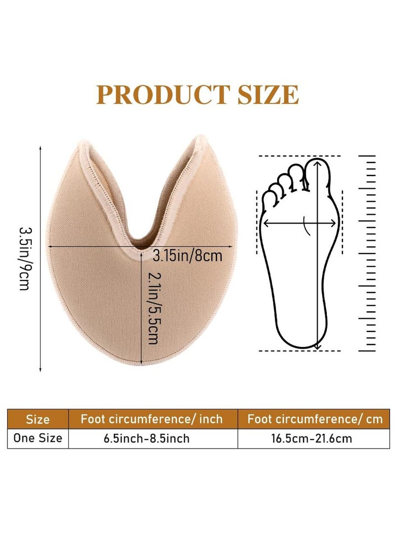 Al Kanzi Toe Cover Shoes with Padding, Padded Ballet Pointe Shoes Toe Covers, Foot Care Protectors with Half Insoles for Women (Skin Color) - Image 2