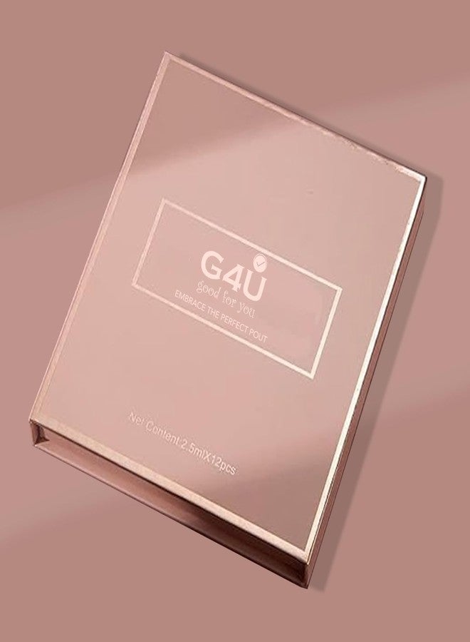 جي 4 يو مجموعة أحمر شفاه G4U غير لامع يدوم طويلاً ومقاوم للماء، 12 قطعة | مقاوم للتلطخ | لا يترك أثراً | مكياج شفاه للنساء - Image 4