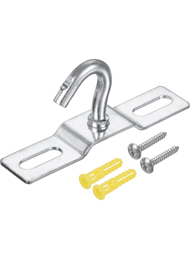 S-TOP 3 Pcs Ceiling Hook Metal Plate Mount Hanger Holder for Wall Light and Ceiling Fixture Space-Saving Mounting Plate - Image 1