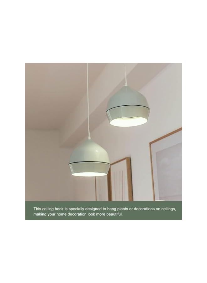 S-TOP 3 Pcs Ceiling Hook Metal Plate Mount Hanger Holder for Wall Light and Ceiling Fixture Space-Saving Mounting Plate - Image 5