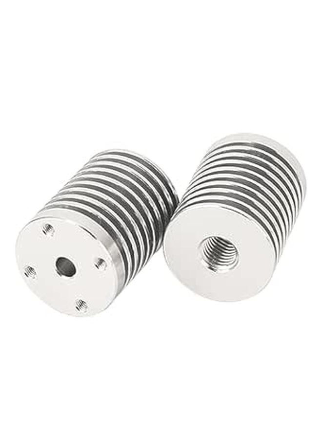 مشتت حرارة من الألومنيوم لطابعة ثلاثية الأبعاد V6 Hotend، قطعتان مع خيط M7 - Image 1