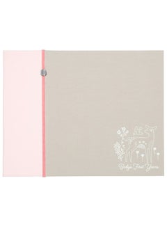 C.R. Gibson Pink Deer Baby's First Year Memory Book, 12.5" W x 9.75" H, 64 Pages